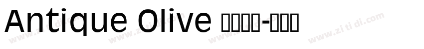 Antique Olive 常规斜体字体转换
